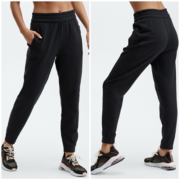 FABLETICS Eco-Conscious Slim Sweatpants In Black - Picture 1 of 5